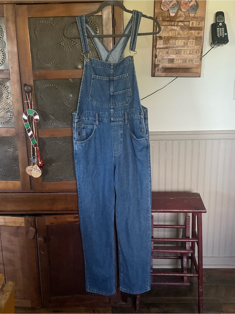 Free People We the Free Denim Jean Overalls XS